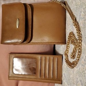 Vintage leather Liz Claiborne Wallet on Chain